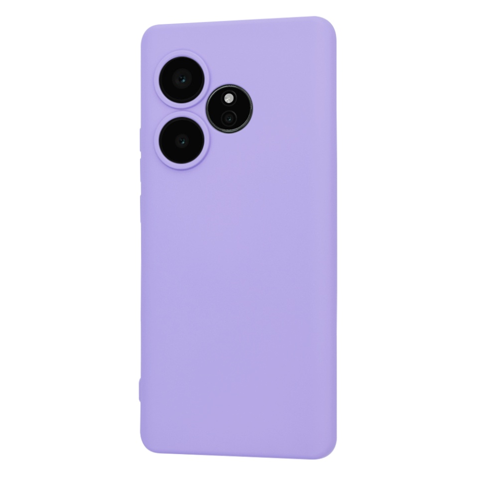Husa pentru Realme GT 6 / GT 6T din Silicon Catifelat, Protectie Premium, Skyddar SoftElegance - Violet - 3 | YEO