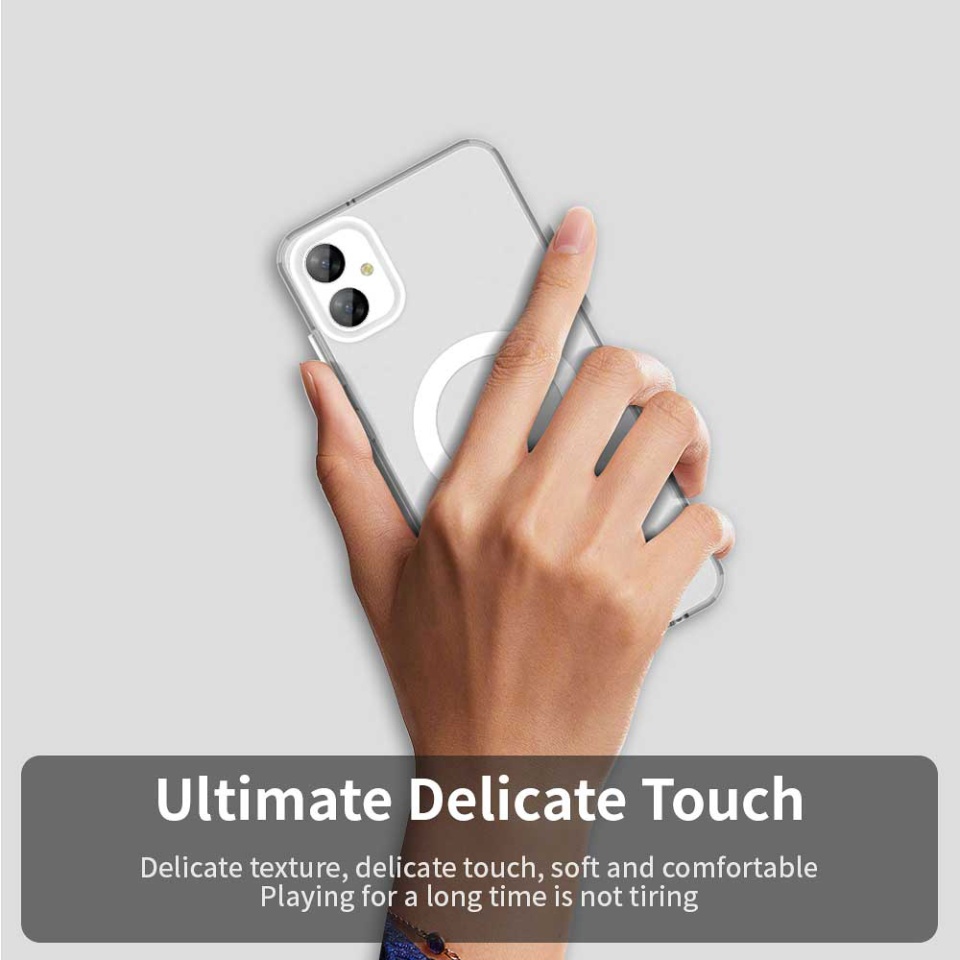 Husa pentru Samsung Galaxy A05, SKYDDAR INOVATION, CandyCase, Magsafe, set cu sticker, Alb - 3 | YEO