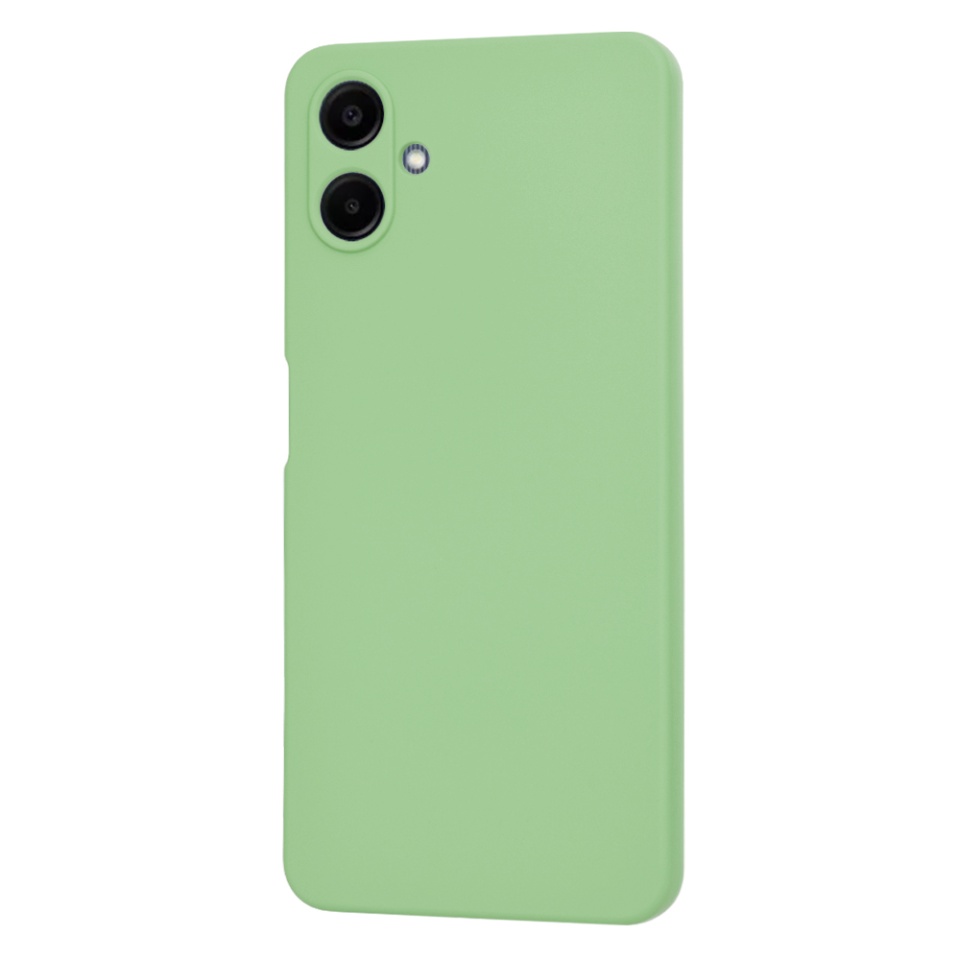 Husa pentru Samsung Galaxy A06, SKYDDAR INNOVATION, din Silicon Catifelat, SoftElegance , Verde deschis, set cu sticker - 2 | YEO