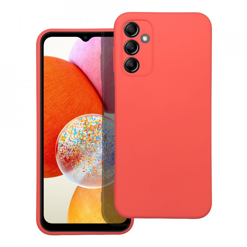 Husa pentru Samsung Galaxy A14 5G din silicon, Skyddar Tought Silicon - Peach