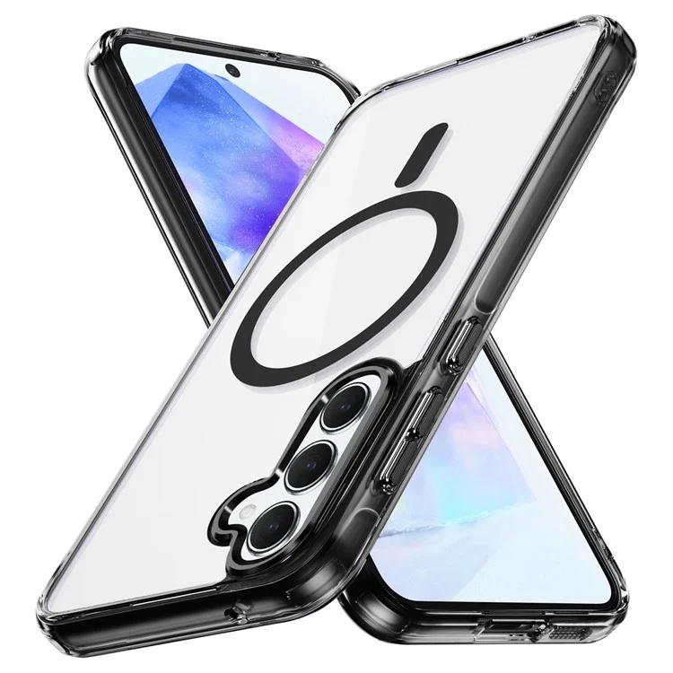 Husa pentru Samsung Galaxy A15 4G / Galaxy A15 5G cu Magsafe integrat, SKYDDAR Luxury Shield - Negru - 1 | YEO