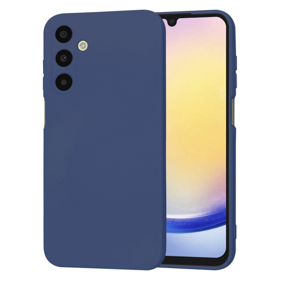 Husa pentru Samsung Galaxy A15 4G / Galaxy A15 5G din Silicon Catifelat, Protectie Premium, Skyddar SoftElegance - Bleumarin