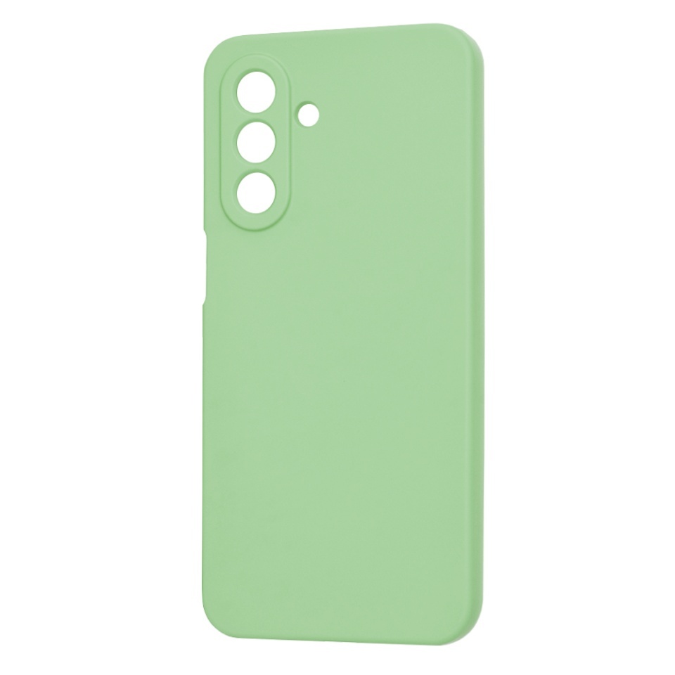 Husa pentru Samsung Galaxy A17 5G, SKYDDAR INNOVATION, din Silicon Catifelat, SoftElegance, set cu sticker, Verde deschis - 3 | YEO
