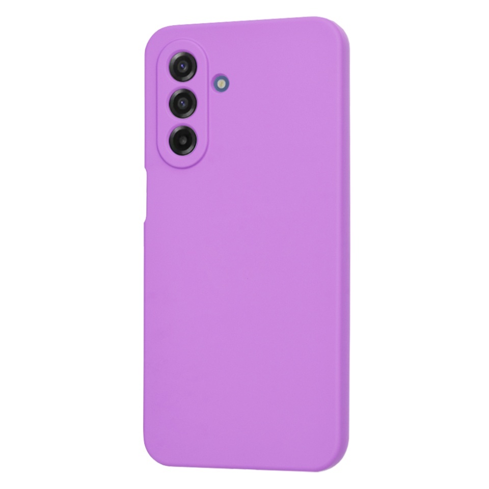 Husa pentru Samsung Galaxy A17 5G, SKYDDAR INNOVATION, din Silicon Catifelat, SoftElegance, set cu sticker, Mov - 2 | YEO