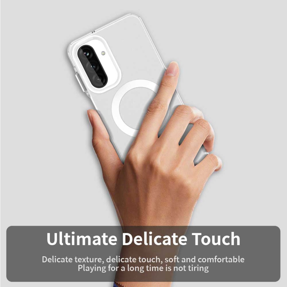 Husa pentru Samsung Galaxy A17 5G, SKYDDAR INOVATION, CandyCase, Magsafe, set cu sticker, Alb - 3 | YEO