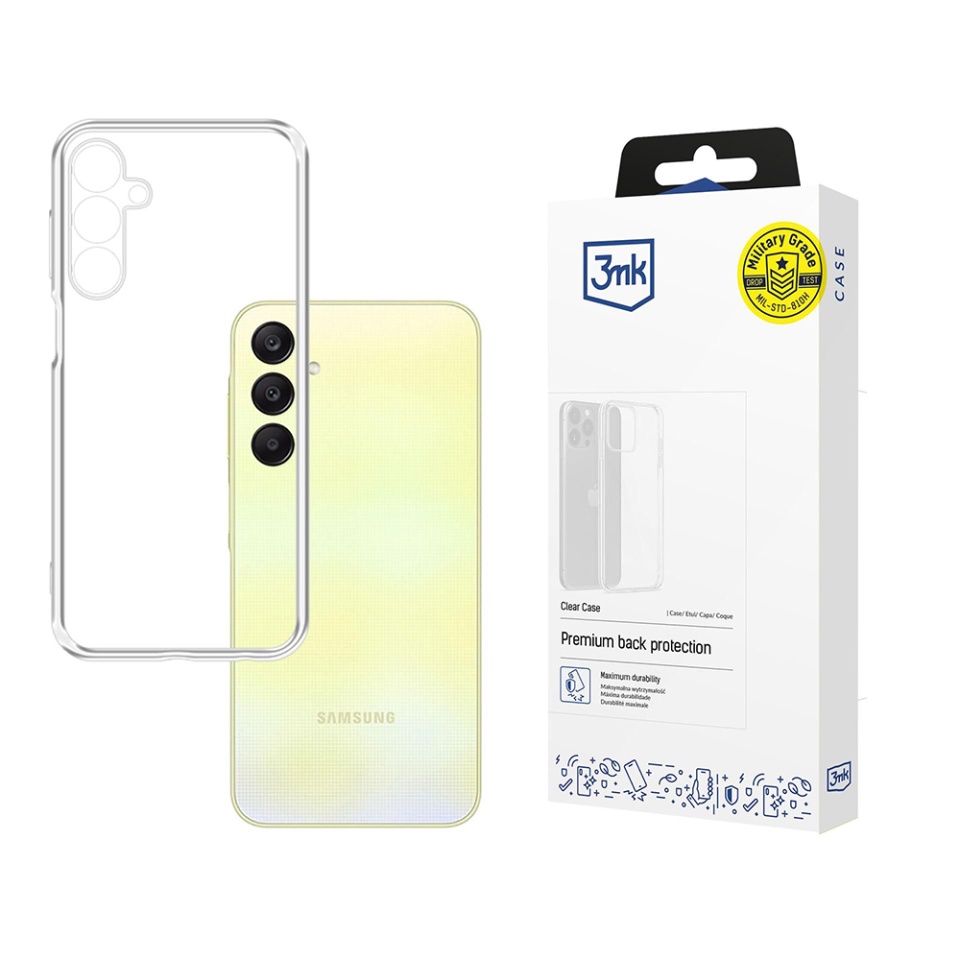 Husa pentru Samsung Galaxy A25 5G, din silicon, 3mk Clear Case, Transparent