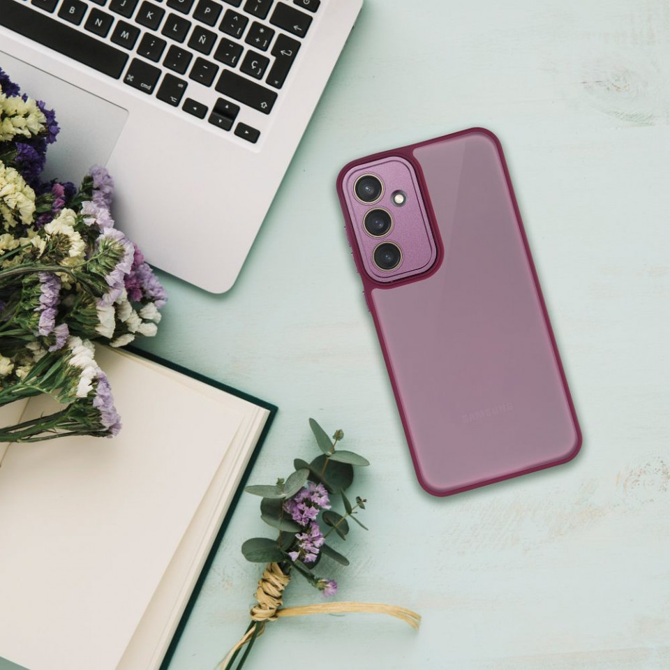 Husa pentru Samsung Galaxy A25 5G, protectie camera, Skyddar Velvet Shield - Mov - 3 | YEO