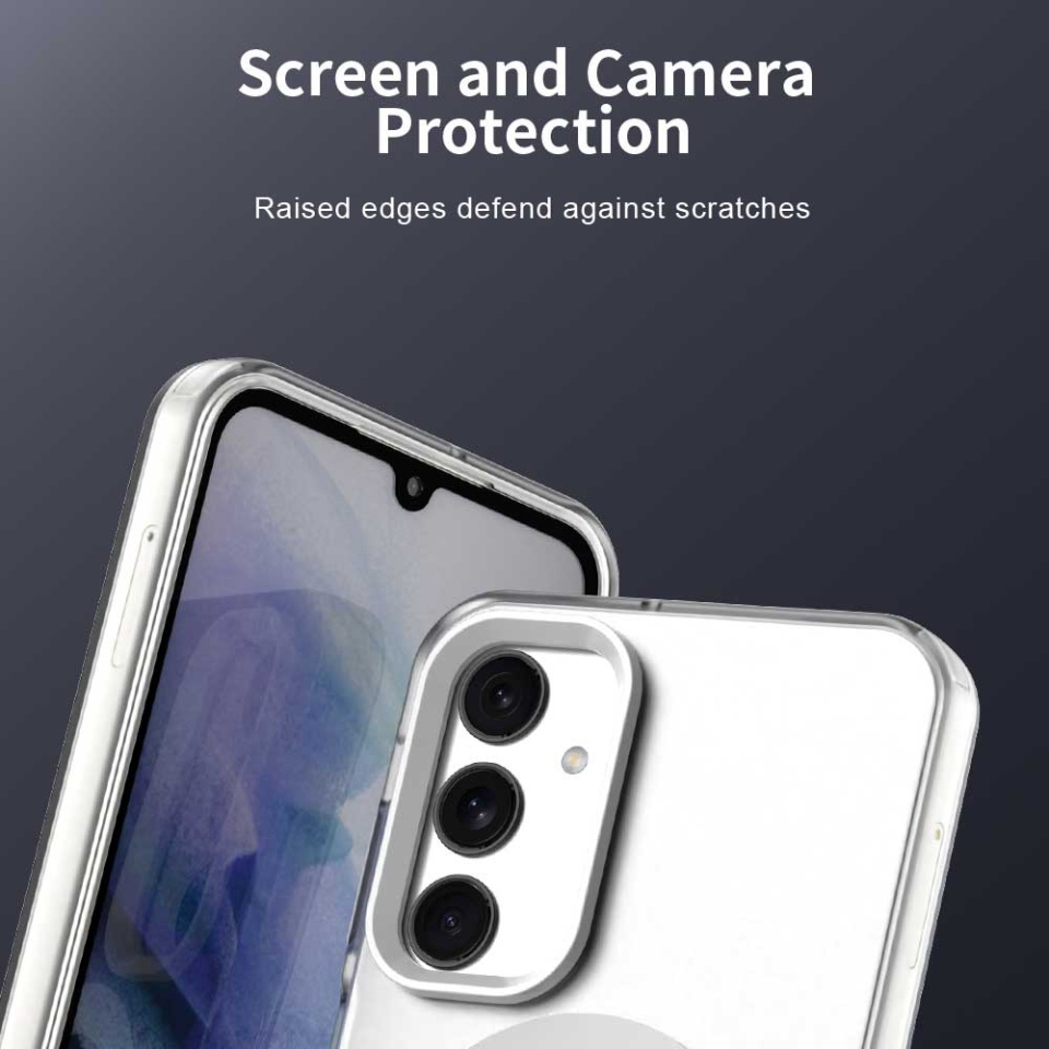 Husa pentru Samsung Galaxy A25 5G, SKYDDAR INOVATION, CandyCase, Magsafe, set cu sticker, Alb - 3 | YEO