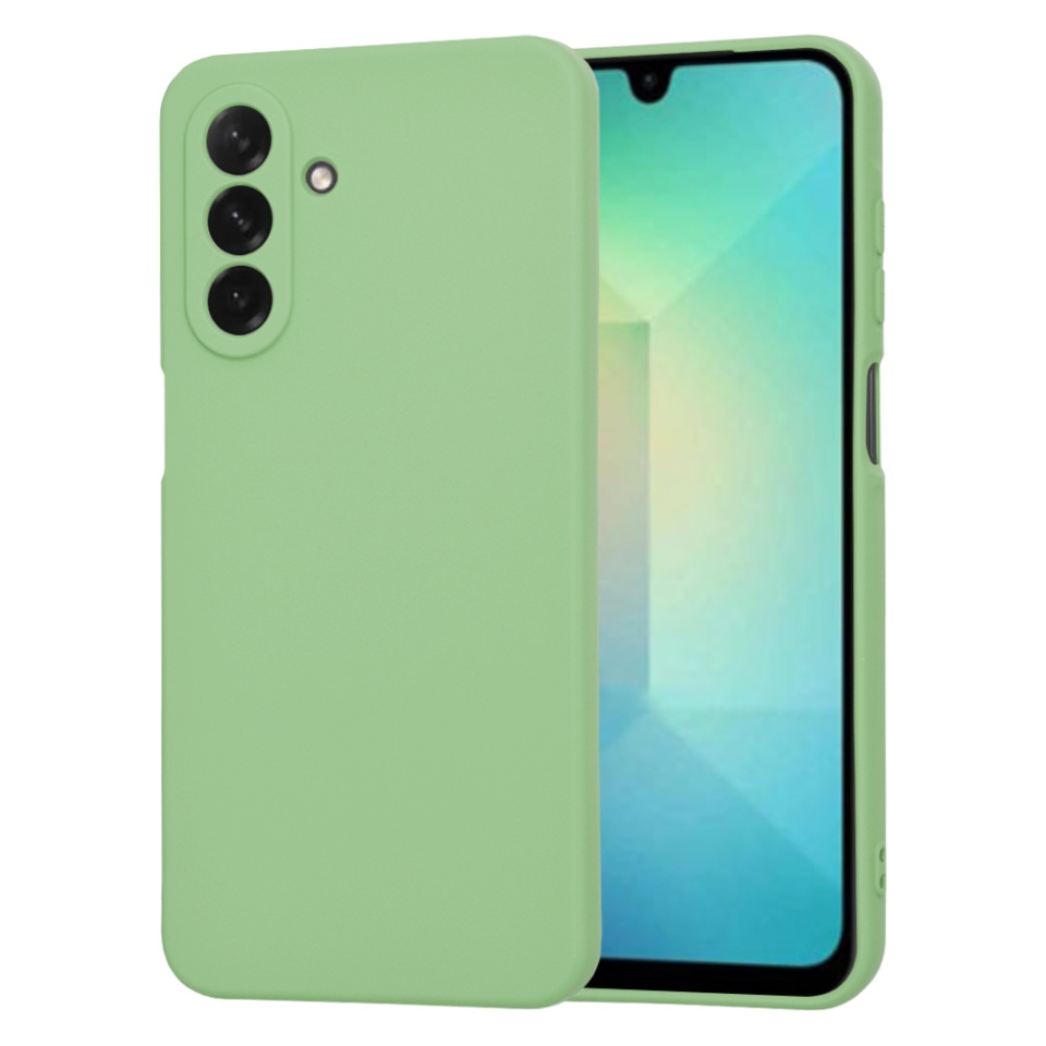 Husa pentru Samsung Galaxy A26 5G din Silicon Catifelat, Protectie Premium, SoftElegance - Verde deschis