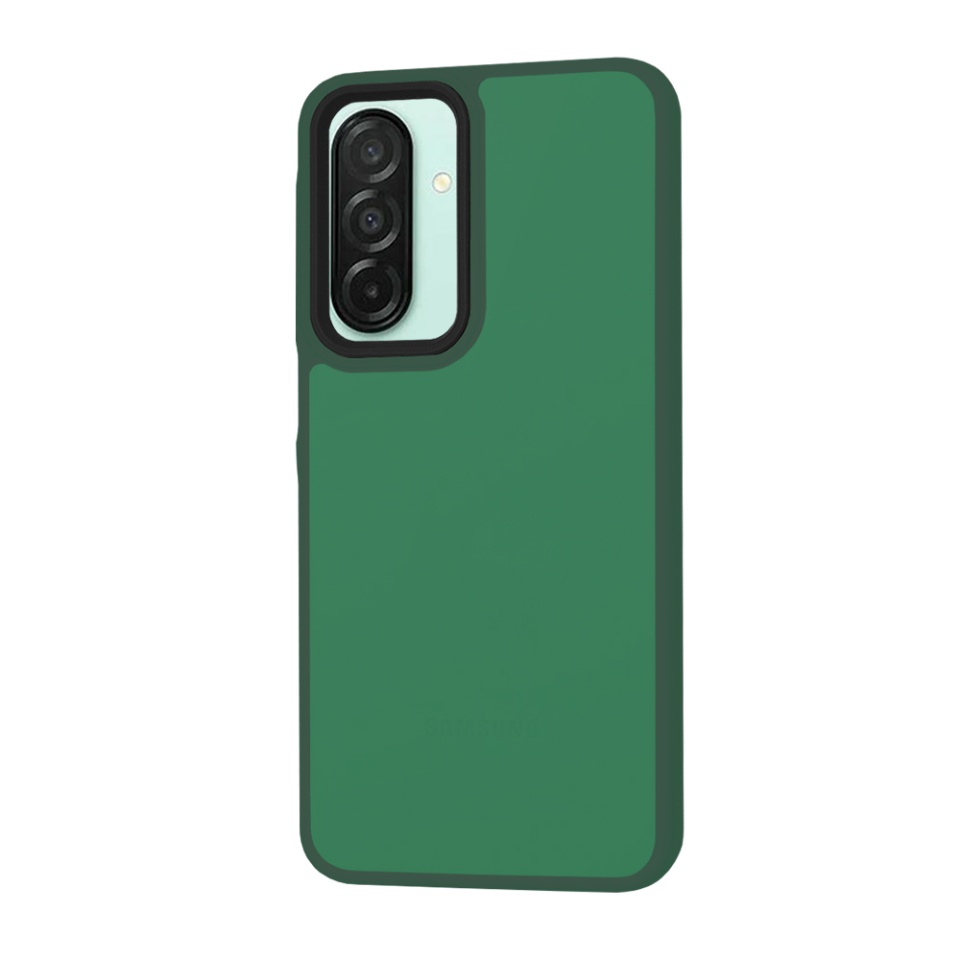 Husa pentru Samsung Galaxy A26 5G, SKYDDAR INNOVATION, HaloFrost, AntiSoc, Verde inchis, set cu sticker - 2 | YEO