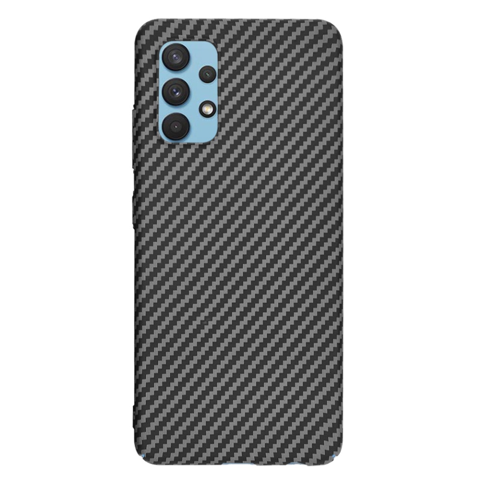 Husa pentru Samsung Galaxy A32 4G, Finisaj Premium cu Textura de Carbon, Design Elegant, SKDR CarbonFlex - Negru - 2 | YEO