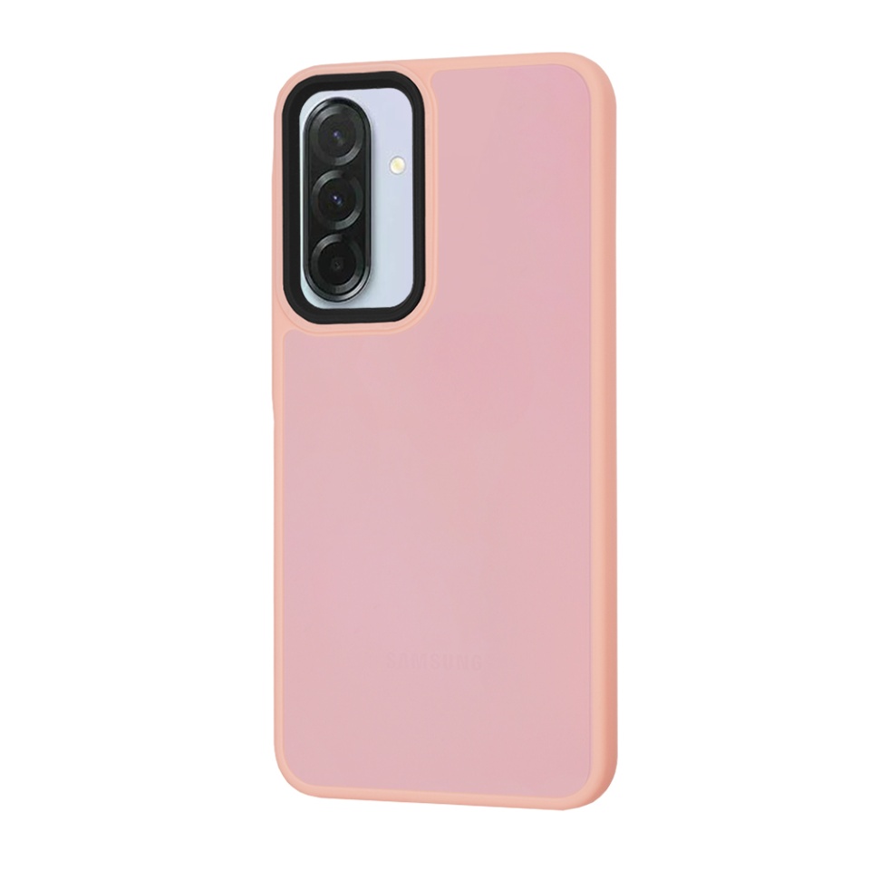Husa pentru Samsung Galaxy A36 5G, SKYDDAR INNOVATION, HaloFrost, AntiSoc, Roz, set cu sticker - 2 | YEO