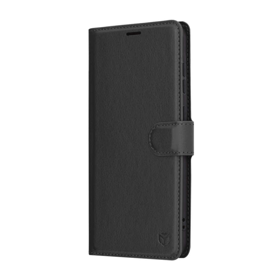 Husa pentru Samsung Galaxy A36 5G, SKYDDAR INNOVATION, Leather Wallet, tip Carte, cu Portofel Interior, Finisaje Premium, Negru, set cu sticker - 3 | YEO