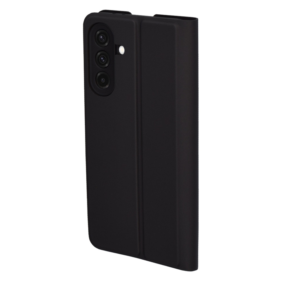 Husa pentru Samsung Galaxy A36 5G, SKYDDAR INNOVATION, Magskin Book, tip Carte cu Portofel Interior, Negru, set cu sticker - 2 | YEO