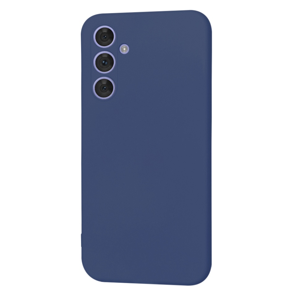 Husa pentru Samsung Galaxy A54 din Silicon Catifelat, Protectie Premium, Skyddar SoftElegance - Bleumarin - 3 | YEO