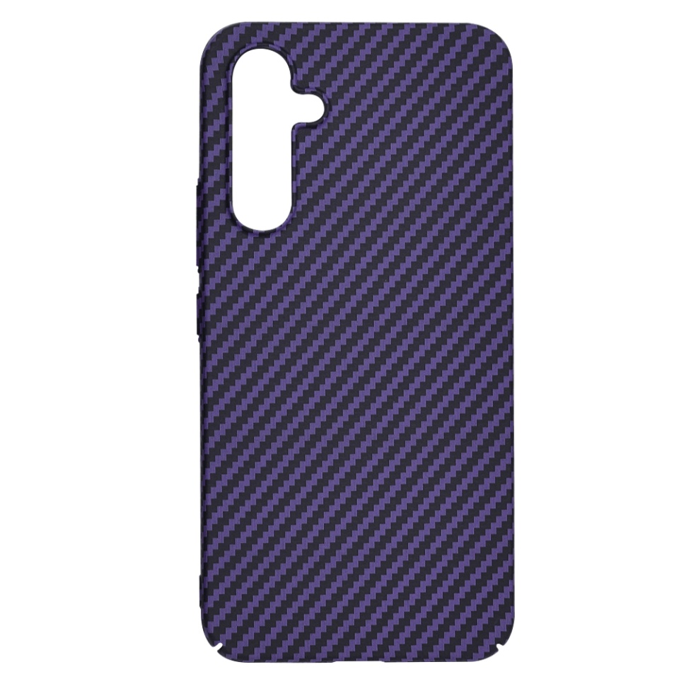 Husa pentru Samsung Galaxy A54, Finisaj Premium cu Textura de Carbon, Design Elegant, SKDR CarbonFlex - Mov - 1 | YEO