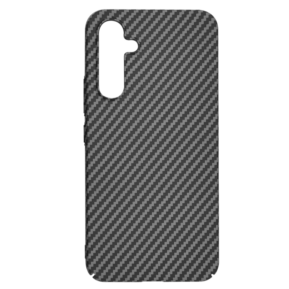 Husa pentru Samsung Galaxy A54, Finisaj Premium cu Textura de Carbon, Design Elegant, SKDR CarbonFlex - Negru - 3 | YEO