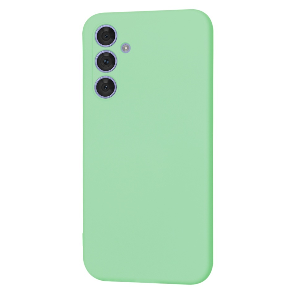 Husa pentru Samsung Galaxy A54, SKYDDAR INNOVATION, din Silicon Catifelat, SoftElegance, set cu sticker, Verde deschis - 2 | YEO