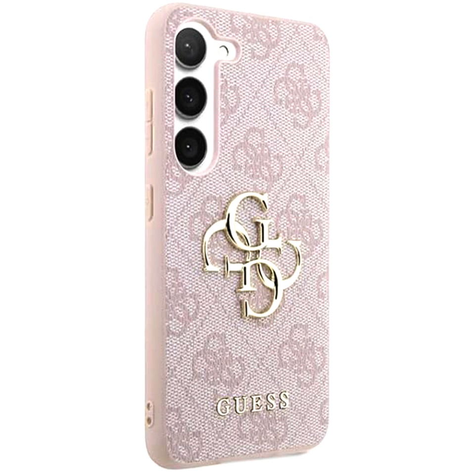 Husa pentru Samsung Galaxy A55 5G, Guess Hardcase 4G Big Metal Logo, Protectie Slim, Compatibila, Roz - 2 | YEO