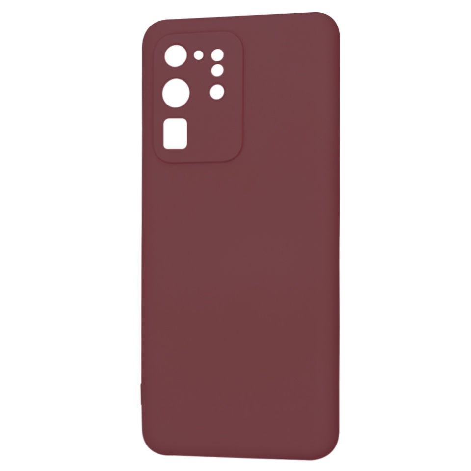 Husa pentru Samsung Galaxy S20 Ultra 5G / Galaxy S20 Ultra din Silicon Catifelat, Protectie Premium, Skyddar SoftElegance - Bordo - 1 | YEO