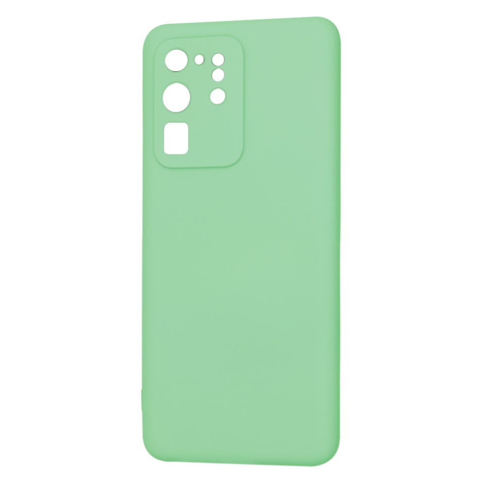 Husa pentru Samsung Galaxy S20 Ultra 5G / Galaxy S20 Ultra, SKYDDAR INNOVATION, din Silicon Catifelat, SoftElegance, set cu sticker, Verde deschis - 3 | YEO