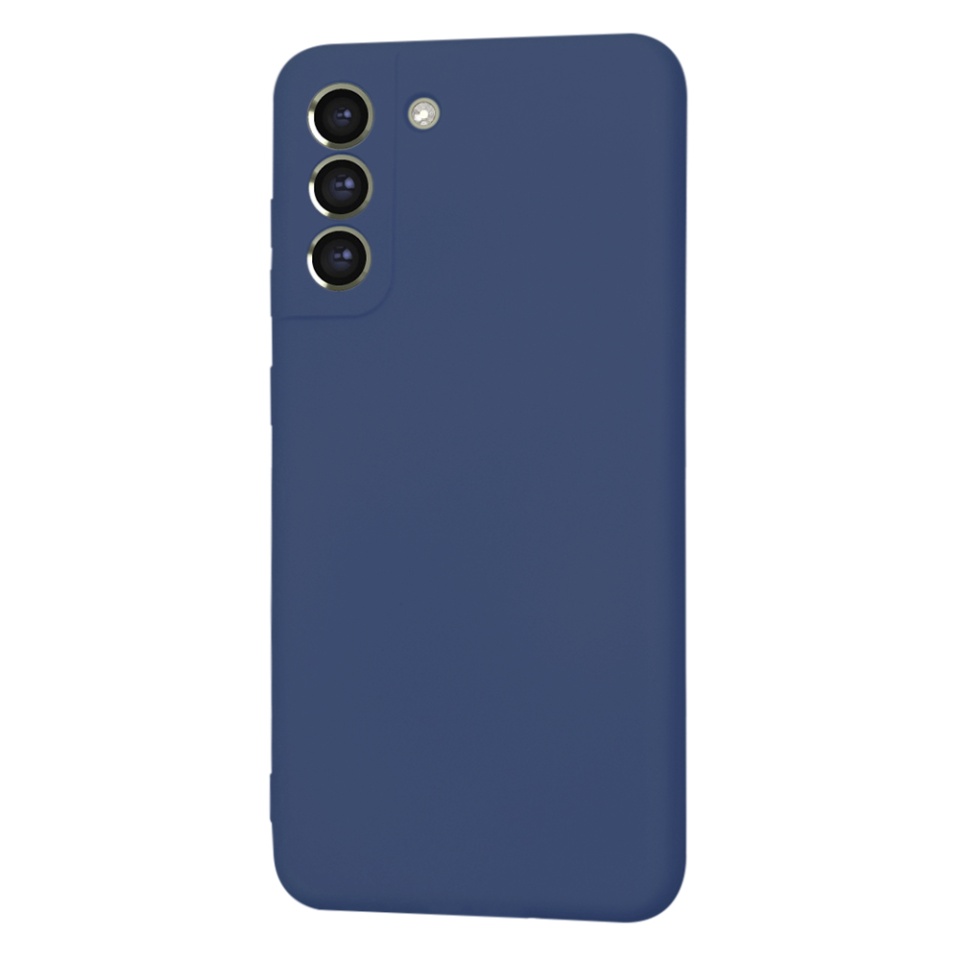 Husa pentru Samsung Galaxy S21 FE 5G din Silicon Catifelat, Protectie Premium, Skyddar SoftElegance - Bleumarin - 3 | YEO