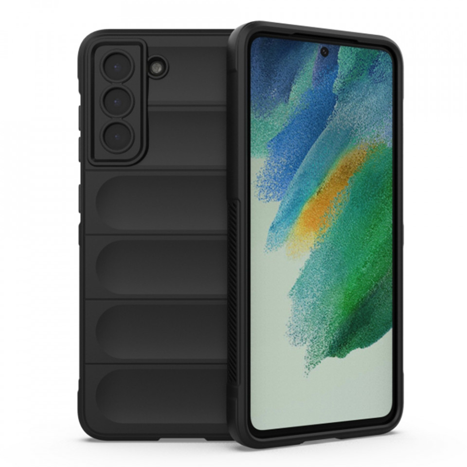 Husa pentru Samsung Galaxy S21 FE 5G eleganta, din silicon mat, SKDR Vogue - Negru