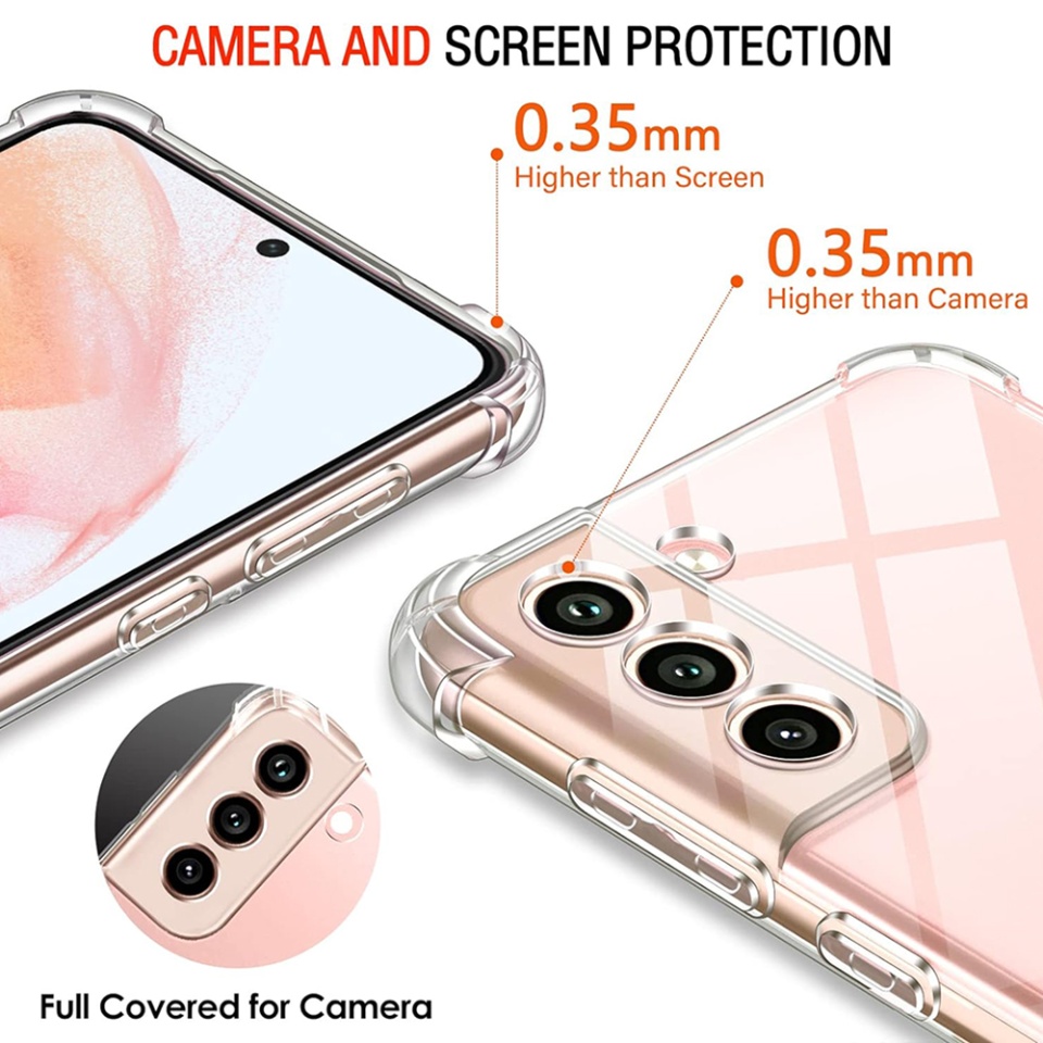 Husa pentru Samsung Galaxy S22 5G , SKYDDAR INNOVATION, Shockproof Clear din Silicon Slim, Transparenta, set cu sticker - 3 | YEO