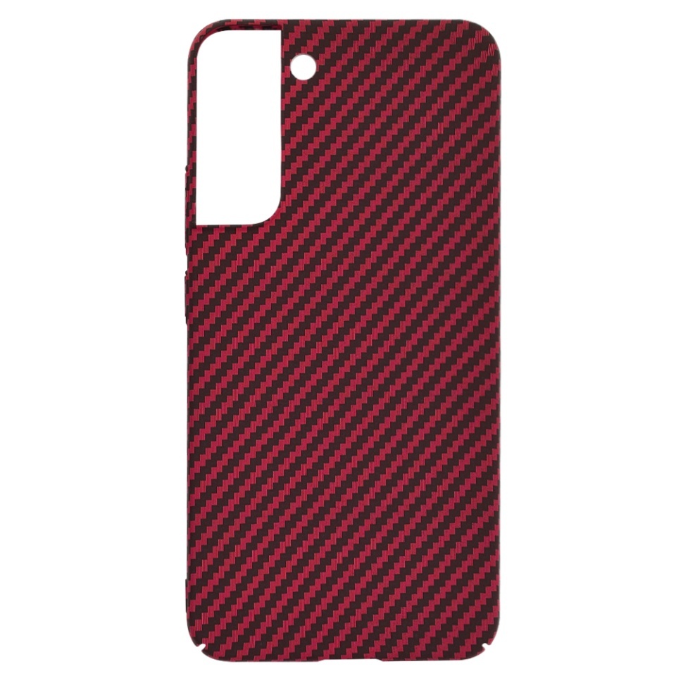 Husa pentru Samsung Galaxy S22 Plus 5G, SKYDDAR INNOVATION, textura carbon, Carbonite FiberShell, set cu sticker, Rosu, - 3 | YEO