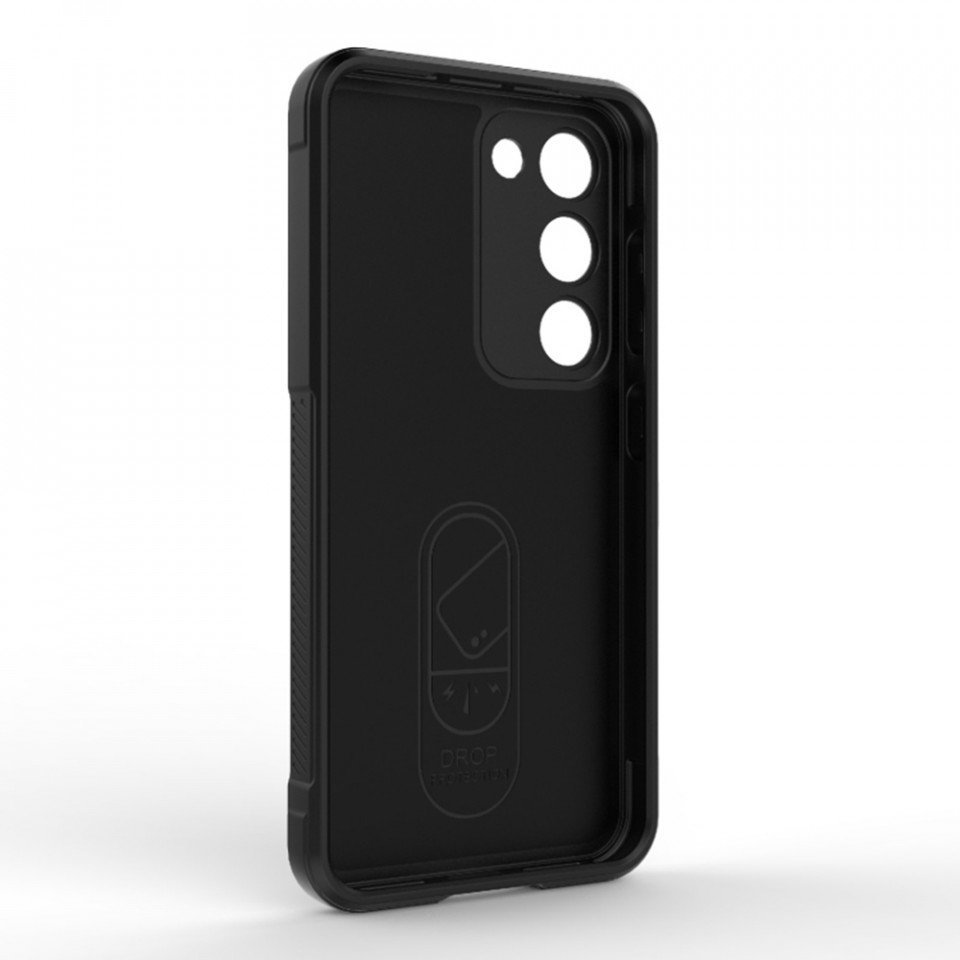 Husa pentru Samsung Galaxy S23 Plus eleganta, din silicon mat, SKDR Vogue - Negru - 3 | YEO