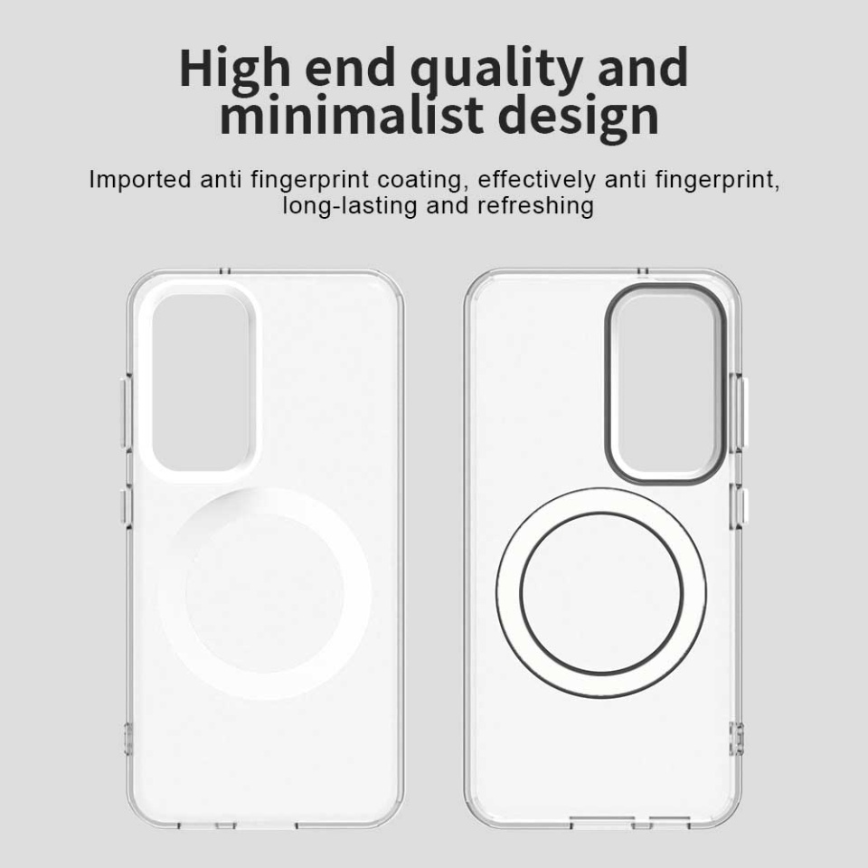 Husa pentru Samsung Galaxy S23 Plus, SKYDDAR INOVATION, CandyCase, Magsafe, set cu sticker, Alb - 3 | YEO