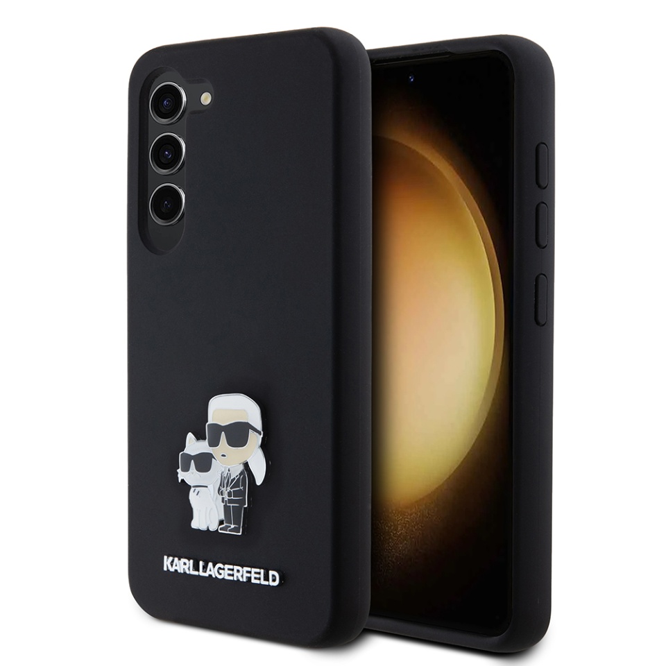 Husa pentru Samsung Galaxy S23, Silicone, Karl Lagerfeld, Negru