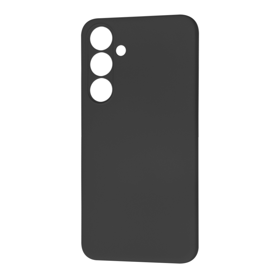 Husa pentru Samsung Galaxy S24 FE din Silicon Catifelat, Protectie Premium, Skyddar SoftElegance - Negru - 1 | YEO