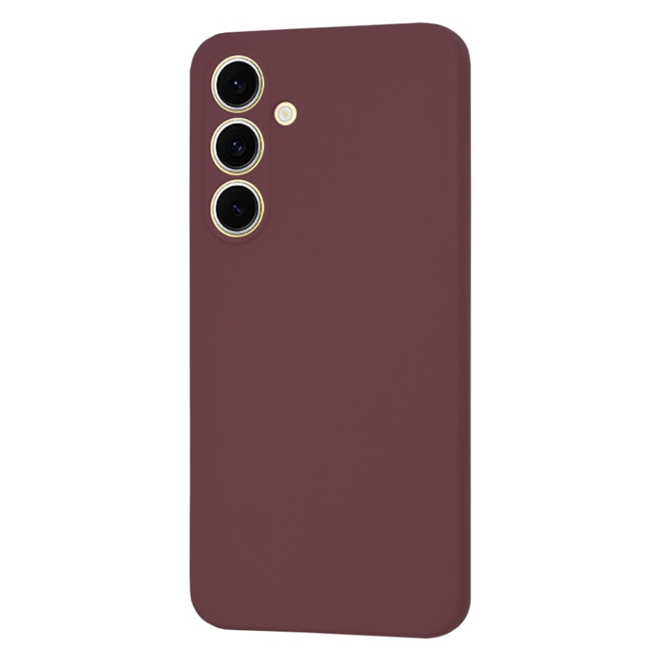 Husa pentru Samsung Galaxy S24 FE din Silicon Catifelat, Protectie Premium, Skyddar SoftElegance Magsafe - Bordo - 1 | YEO