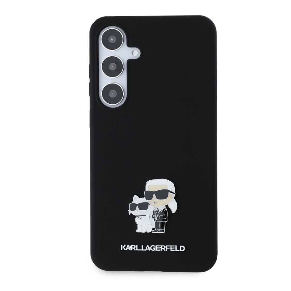 Husa pentru Samsung Galaxy S24 Plus, Silicone, Karl Lagerfeld, Negru - 1 | YEO