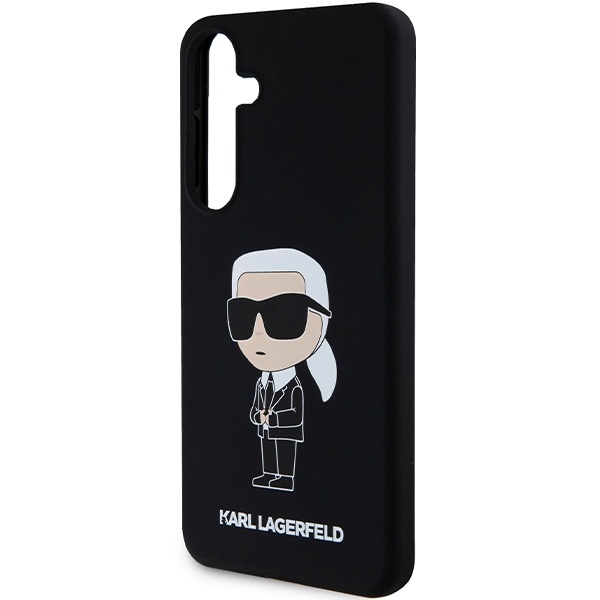 Husa pentru Samsung Galaxy S24, Silicone, Karl Lagerfeld, Negru - 1 | YEO
