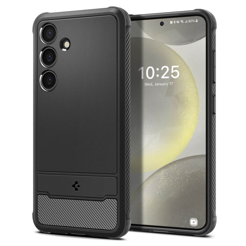 Husa pentru Samsung Galaxy S24, Spigen Rugged Armor - Negru