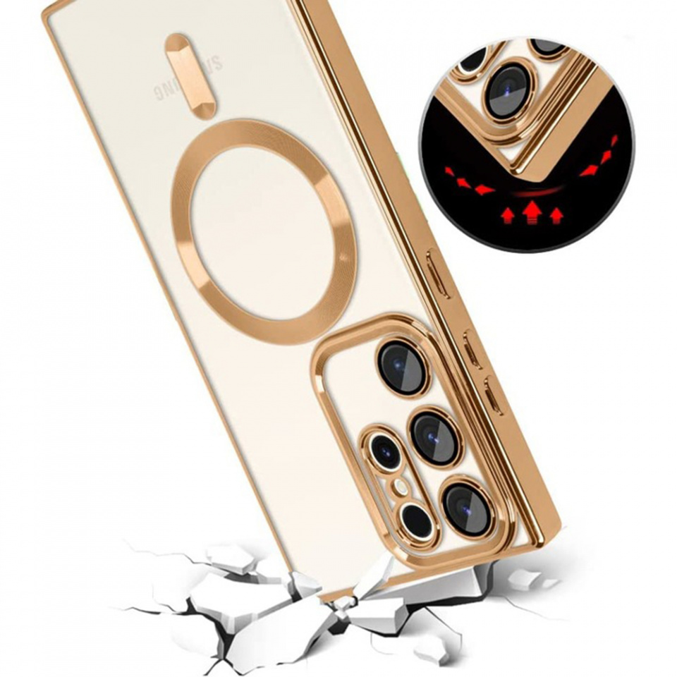 Husa pentru Samsung Galaxy S24 Ultra cu Magsafe integrat, SKYDDAR Luxury Shield - Roz - 3 | YEO