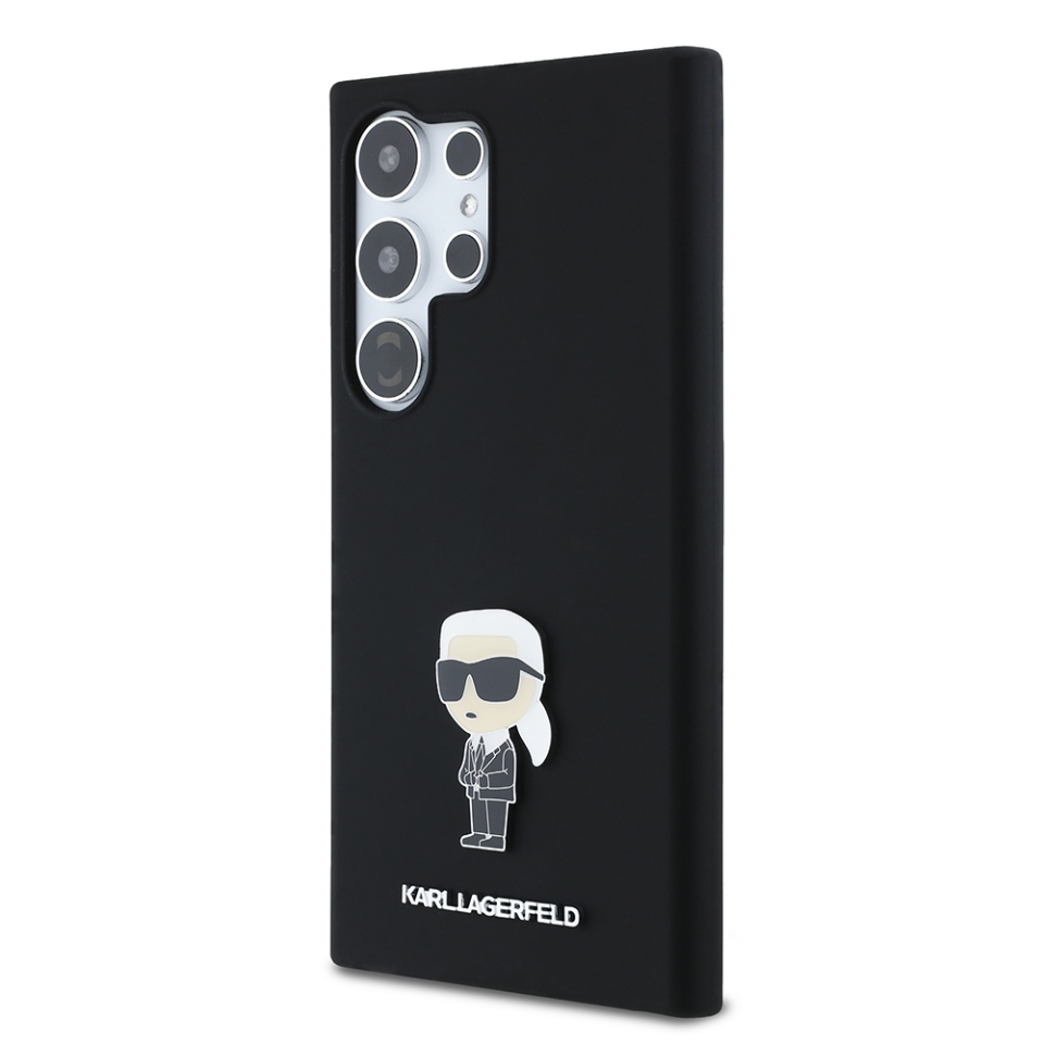 Husa pentru Samsung Galaxy S24 Ultra, Silicone, Karl Lagerfeld, Negru - 2 | YEO