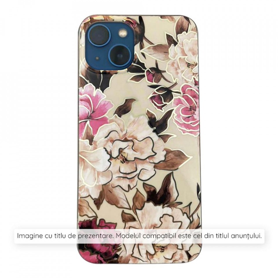 Husa pentru Samsung Galaxy S24 Ultra - Techsuit Marble Series - Mary Berry Nude
