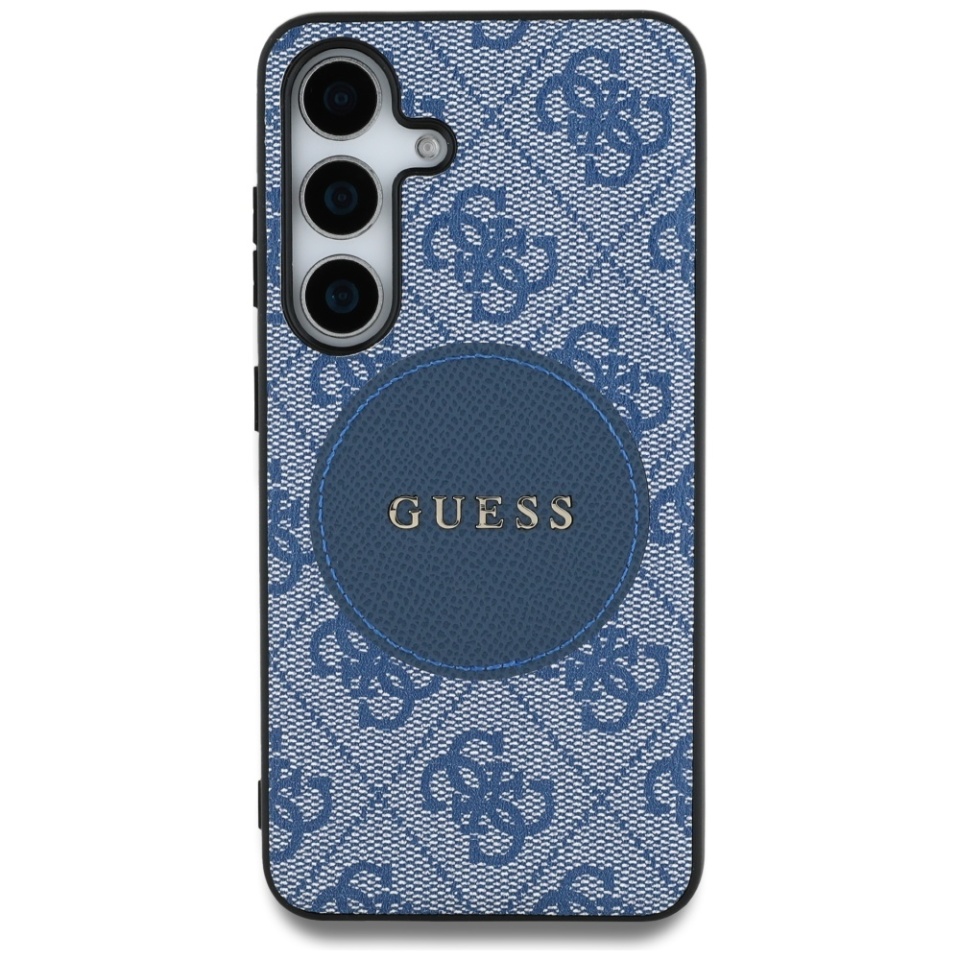 Husa pentru Samsung Galaxy S25, Circle Classic Logo MagSafe, Guess, Albastru - 1 | YEO