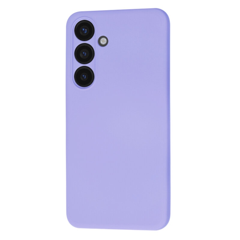 Husa pentru Samsung Galaxy S25 din Silicon Catifelat, Protectie Premium, Skyddar SoftElegance - Violet - 3 | YEO