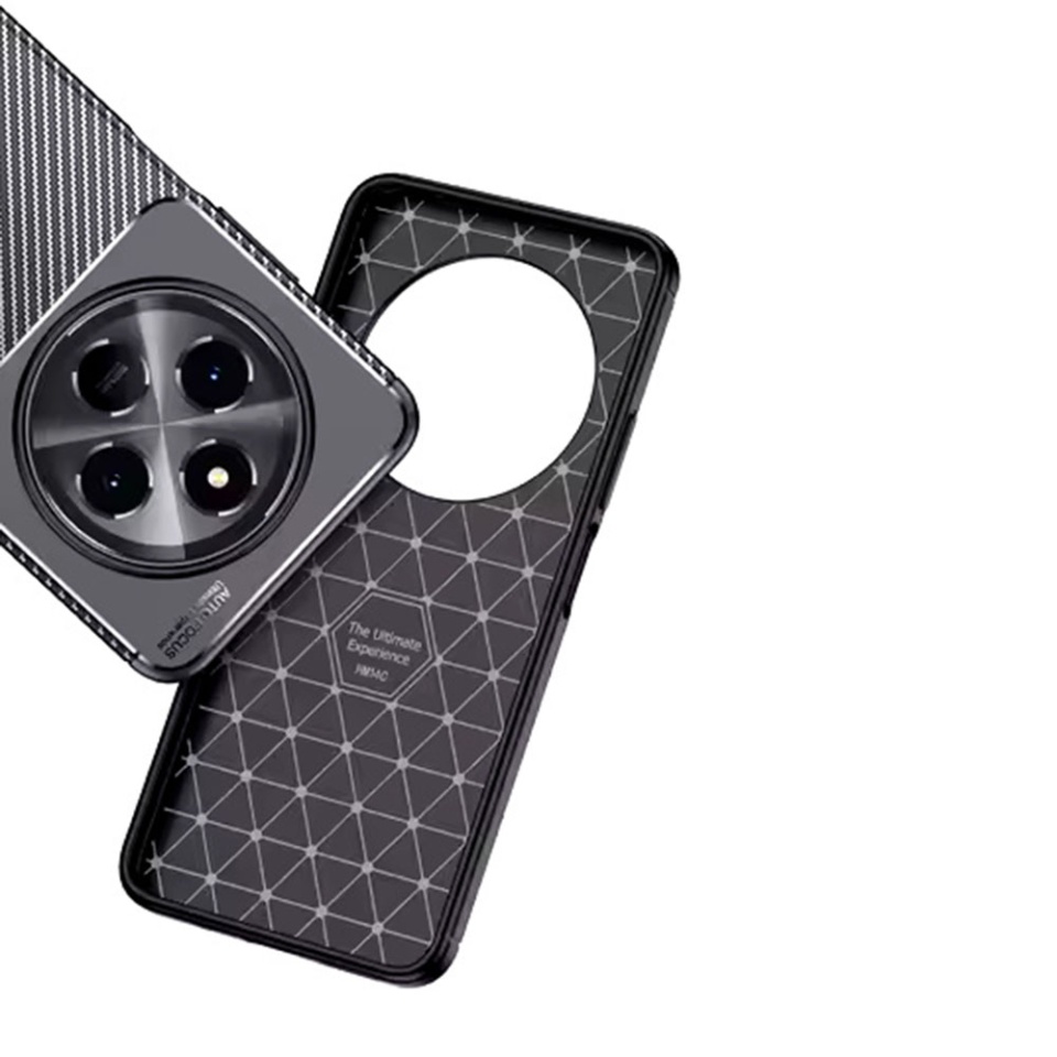 Husa pentru Samsung Galaxy S25 Edge, SKYDDAR INNOVATION, CarbonFiber, Antisoc, Negru, set cu sticker - 3 | YEO