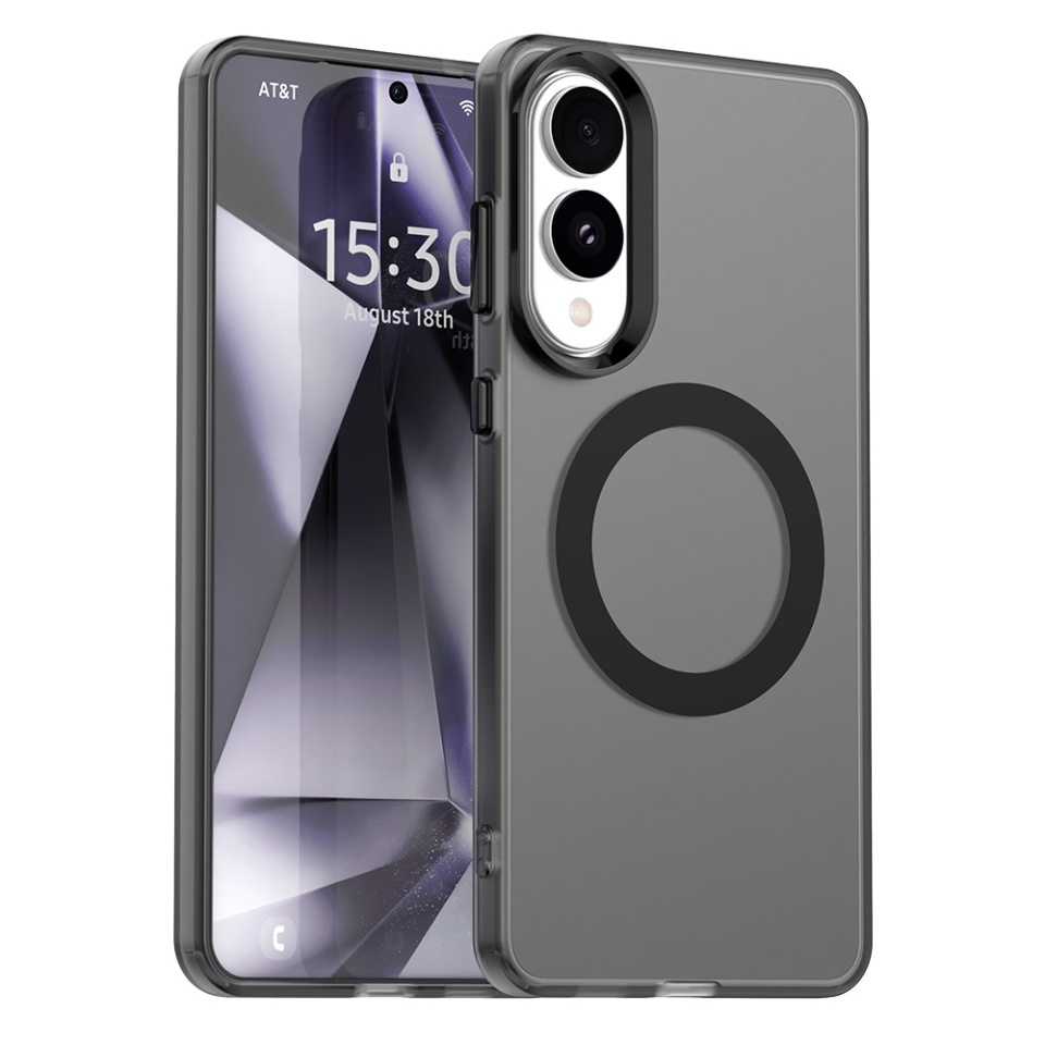 Husa pentru Samsung Galaxy S25 Edge, SKYDDAR INOVATION, CandyCase, Magsafe, set cu sticker, Negru