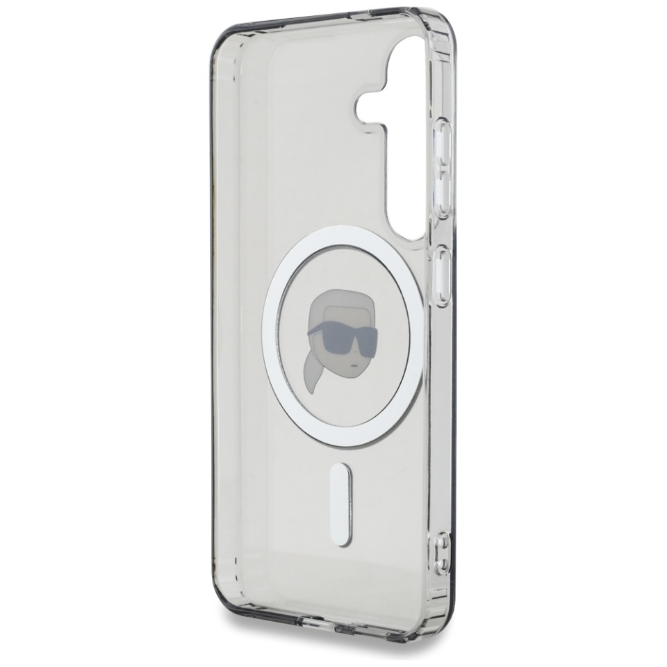 Husa pentru Samsung Galaxy S25, Karl Lagerfeld, IML MagSafe, Negru - 3 | YEO