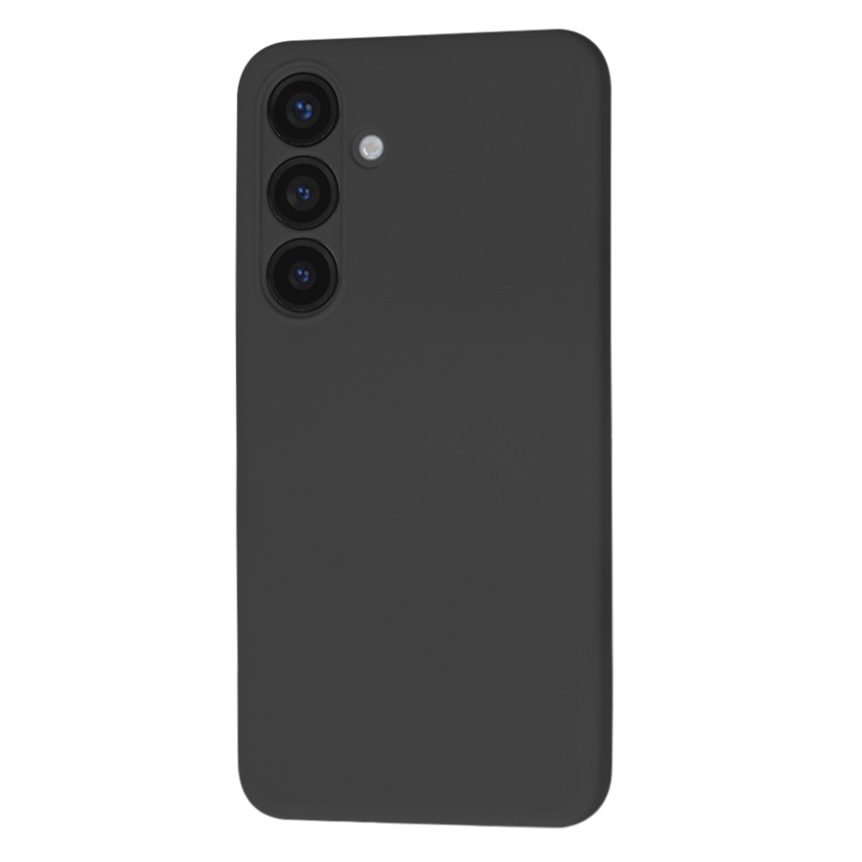 Husa pentru Samsung Galaxy S25 Plus din Silicon Catifelat, Protectie Premium, Skyddar SoftElegance - Negru - 1 | YEO