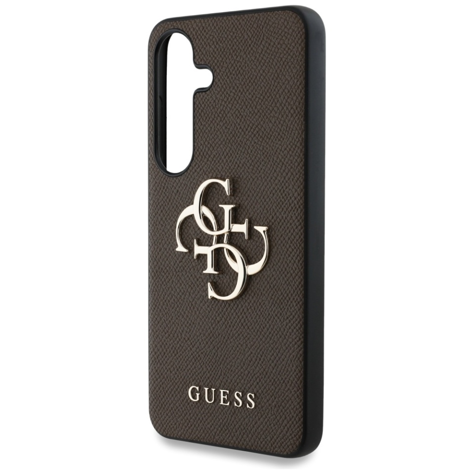 Husa pentru Samsung Galaxy S25 Plus, Guess, Hardcase Grained Big and Classic, Maro - 1 | YEO