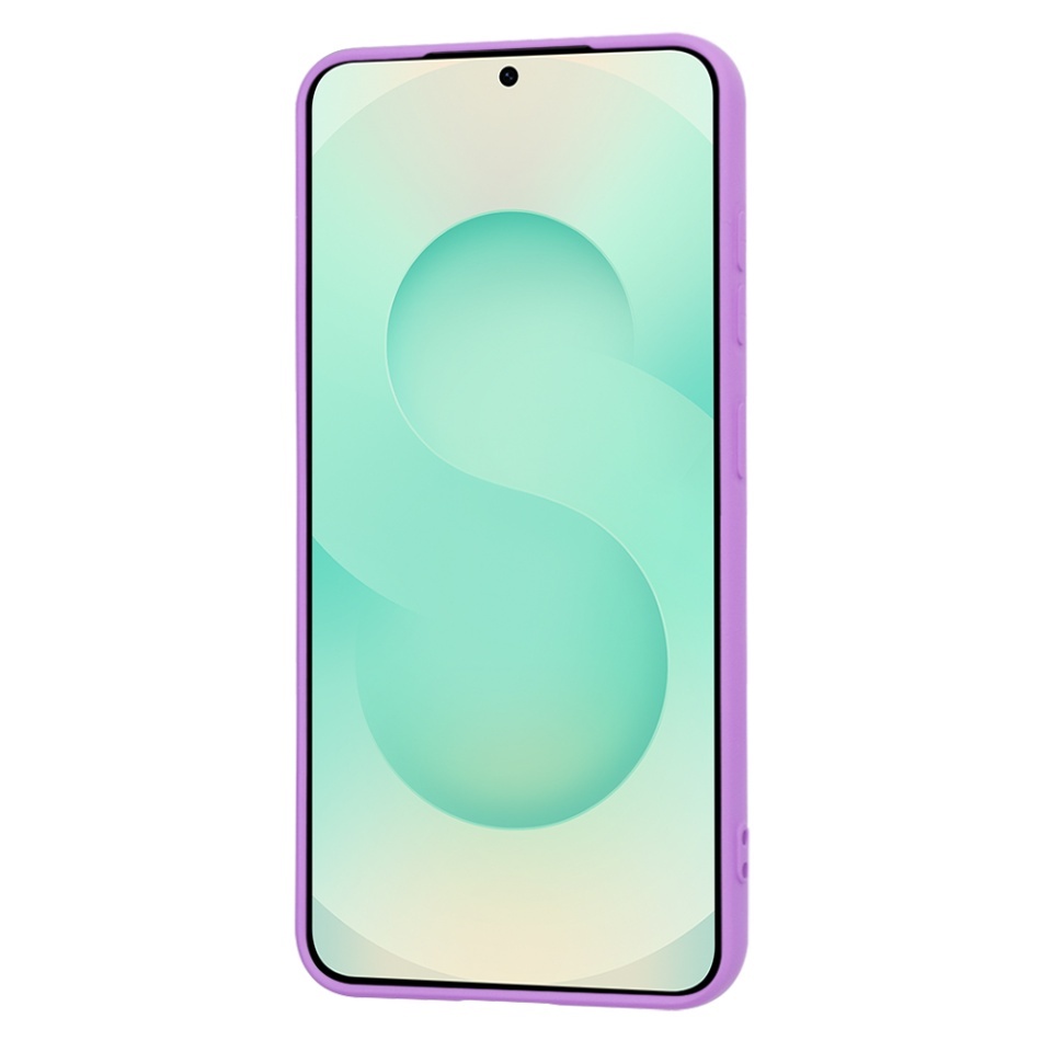 Husa pentru Samsung Galaxy S25 Plus, SKYDDAR INNOVATION, din Silicon Catifelat, SoftElegance, set cu sticker, Mov - 1 | YEO