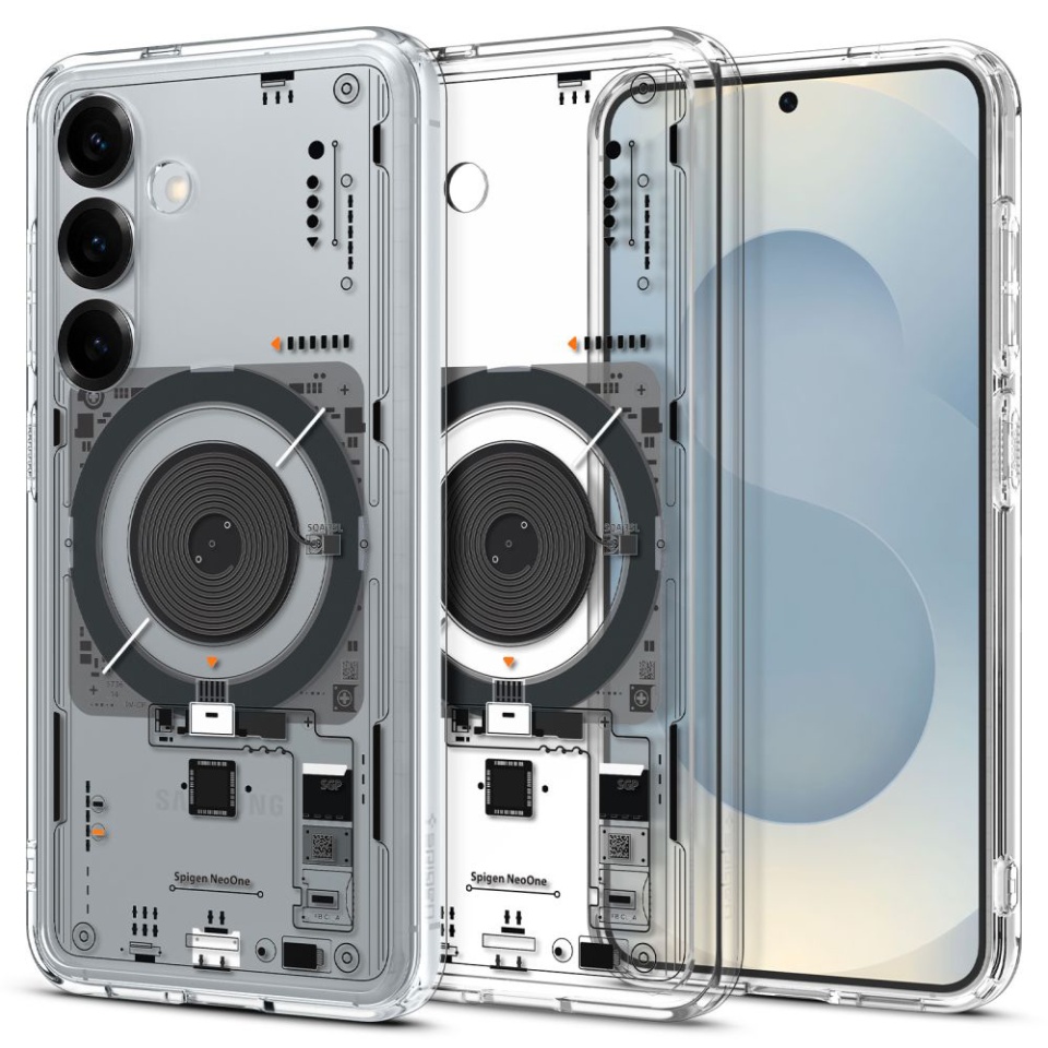 Husa pentru Samsung Galaxy S25, Ultra Hybrid T MagSafe, Spigen, Negru/transparenta