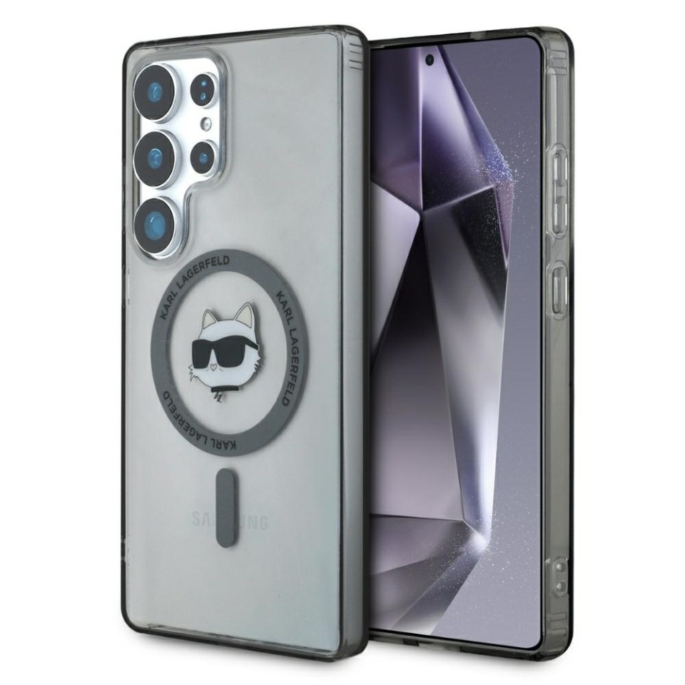 Husa pentru Samsung Galaxy S25 Ultra, Karl Lagerfeld, IML MagSafe, Negru